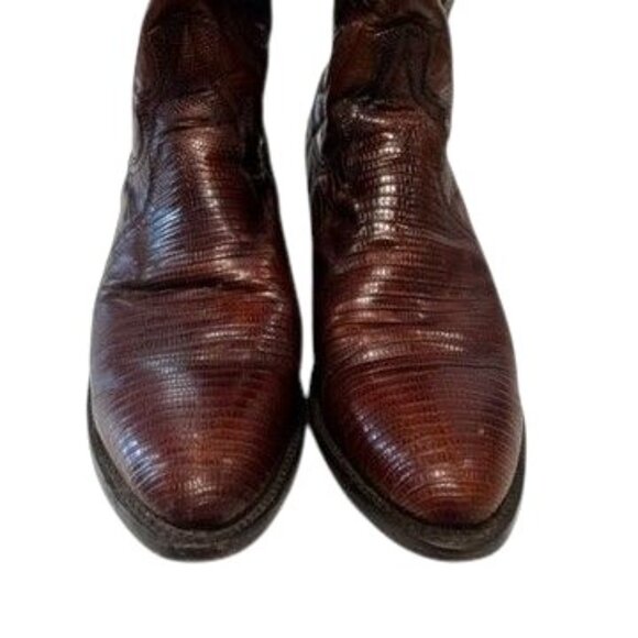 Dan Post men\'s Ringold Teju Genuine Lizard Skin Western Cowboy Boots, size 11 D main image 11